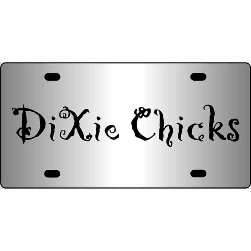 Dixie Chicks Logo Mirror License Plate