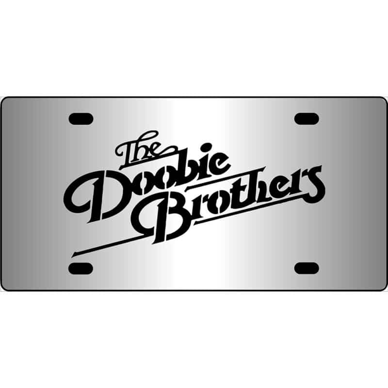 Doobie Brother Logo Mirror License Plate