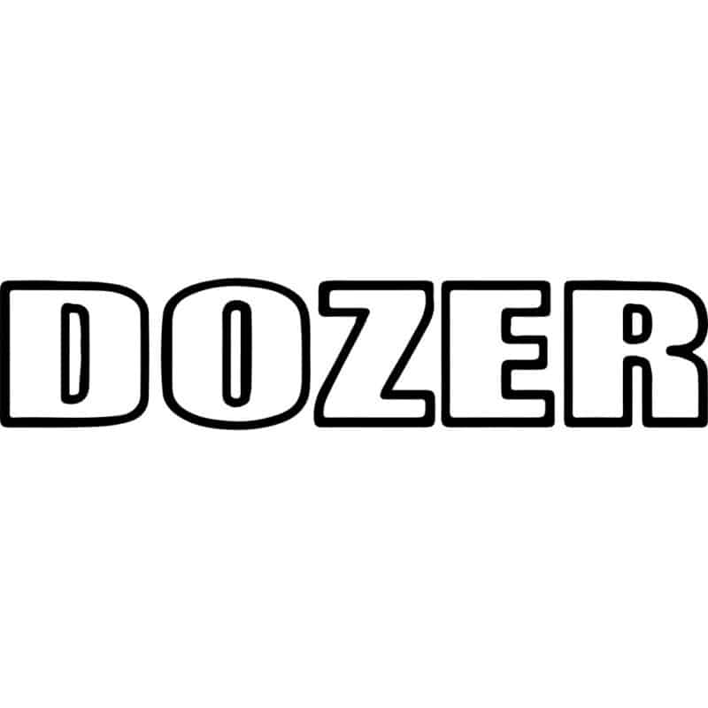 Dozer Band Logo Decal Sticker