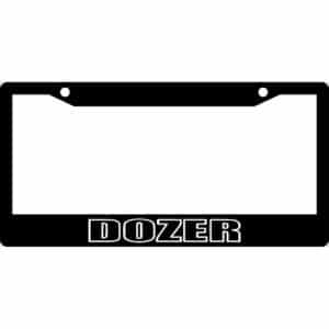 Dozer Band Logo License Plate Frame