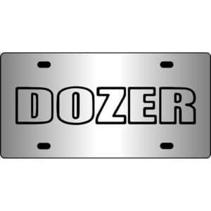 Dozer Band Logo Mirror License Plate