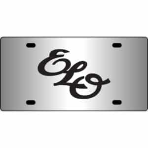 ELO Band Logo Mirror License Plate