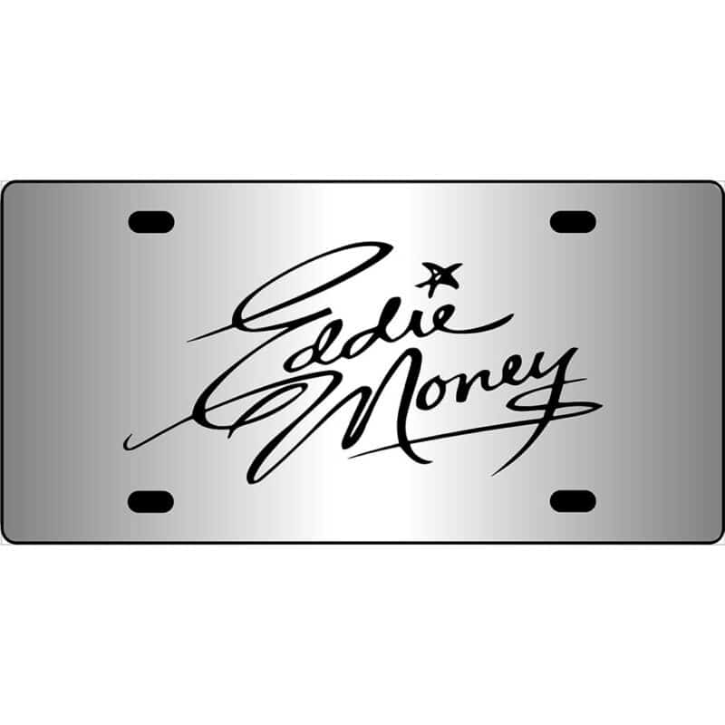 Eddie Money Mirror License Plate