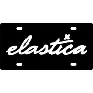 Elastica Band Logo License Plate