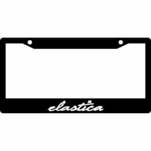 Elastica Band Logo License Plate Frame