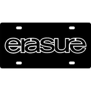 Erasure Band Logo License Plate