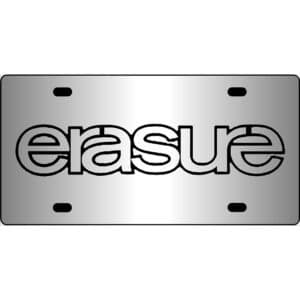 Erasure Band Logo Mirror License Plate