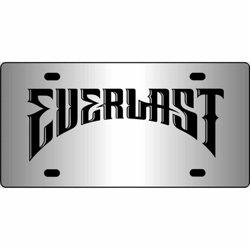 Everlast Band Logo Mirror License Plate