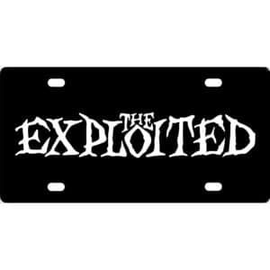 Exploited Band Logo License Plate