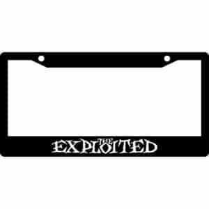 Exploited Band Logo License Plate Frame