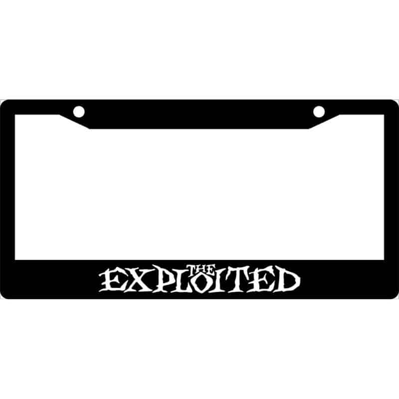 Exploited Band Logo License Plate Frame