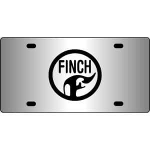 Finch Band Logo Mirror License Plate