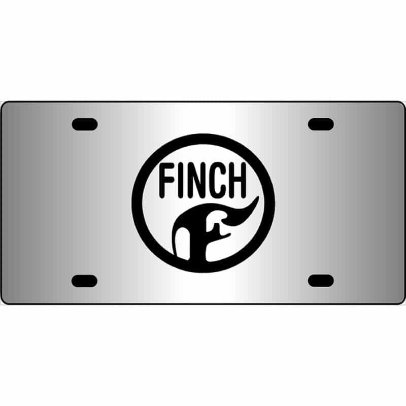 Finch Band Logo Mirror License Plate