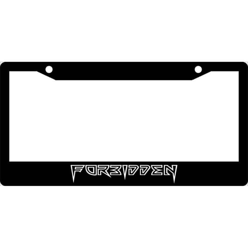 Forbidden Band Logo License Plate Frame