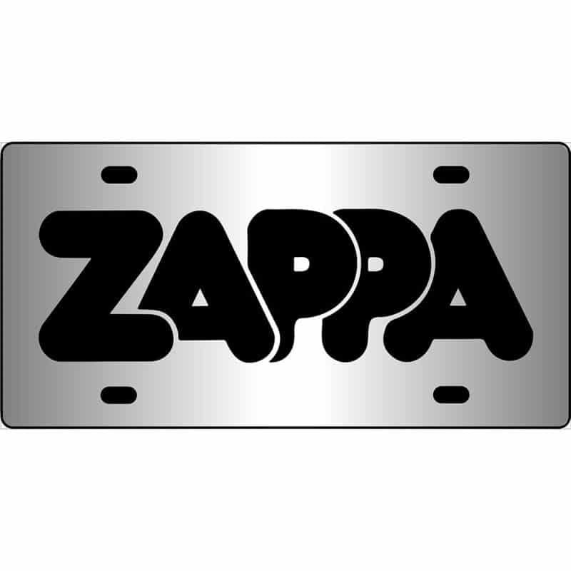 Frank Zappa Mirror License Plate