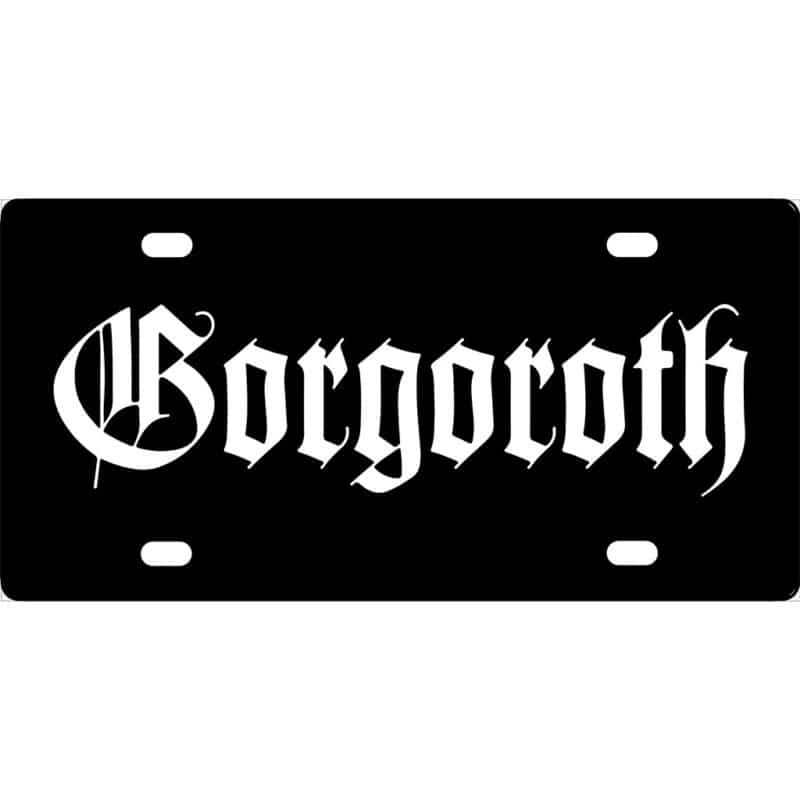 Gorgoroth Band Logo License Plate