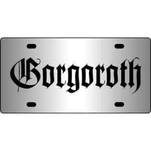 Gorgoroth Band Logo Mirror License Plate