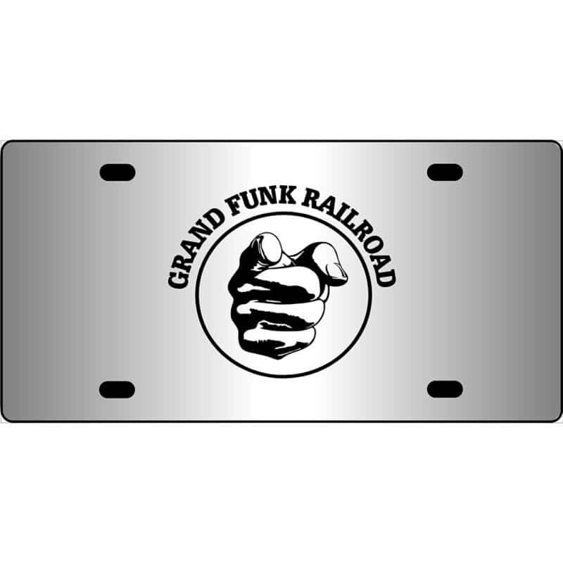 Grand Funk Railroad Mirror License Plate