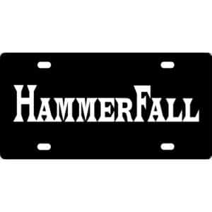 HammerFall Band Logo License Plate