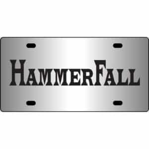 HammerFall Band Logo Mirror License Plate