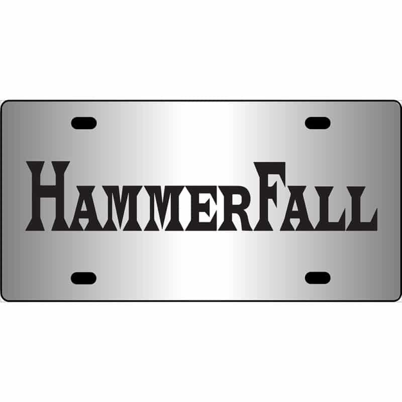 HammerFall Band Logo Mirror License Plate