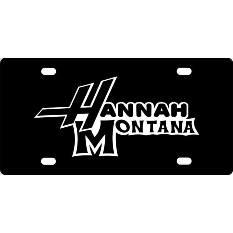 Hannah Montana License Plate