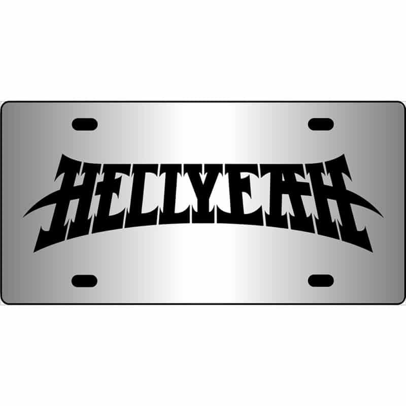 Hellyeah Band Logo Mirror License Plate