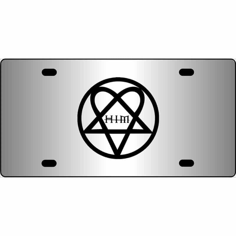 Him Band Logo Mirror License Plate