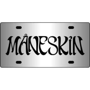 Maneskin Band Logo Mirror License Plate