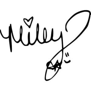 Miley Cyrus Decal Sticker