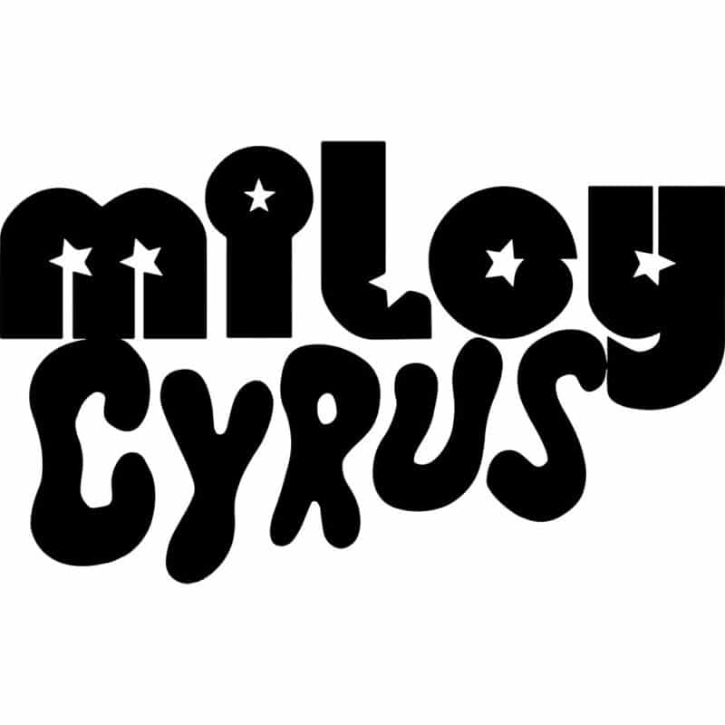 Miley Cyrus Logo Decal Sticker