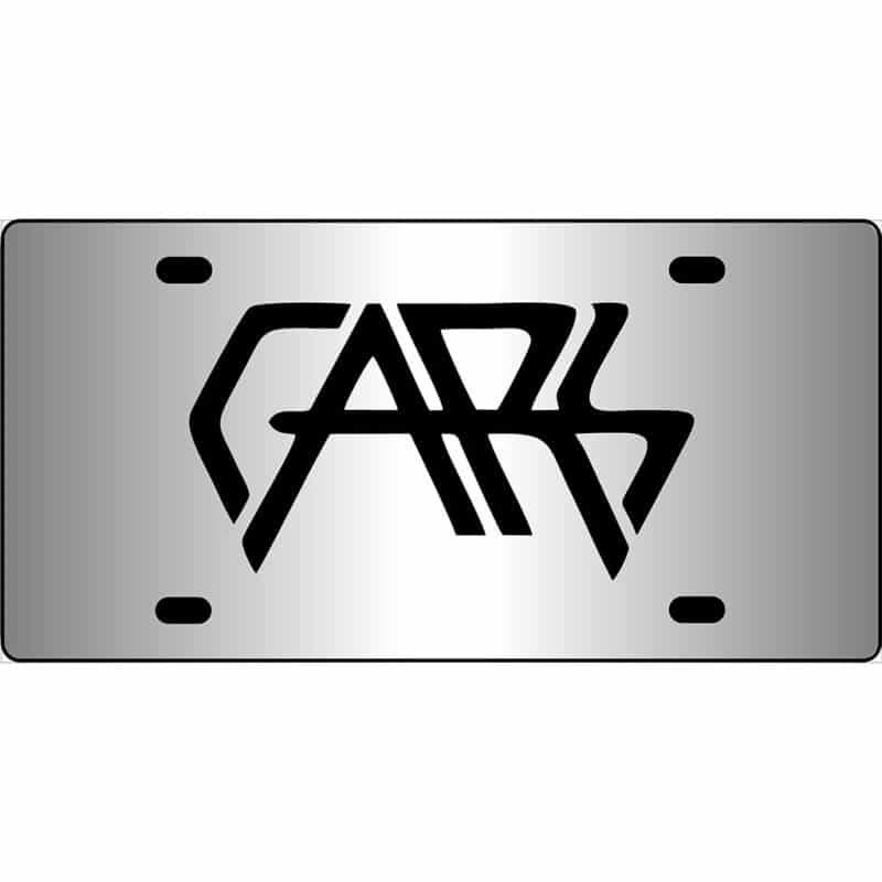 The Cars Band Logo Mirror License Plate