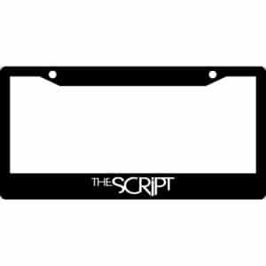 The Script Band Logo License Plate Frame