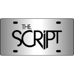 The Script Band Logo Mirror License Plate