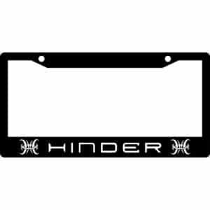 Hinder Band Logo License Plate Frame