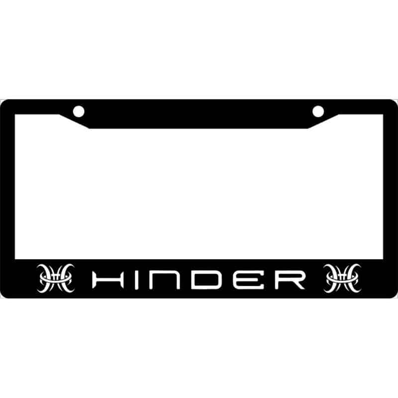 Hinder Band Logo License Plate Frame