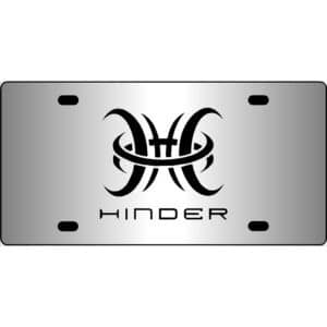 Hinder Band Logo Mirror License Plate