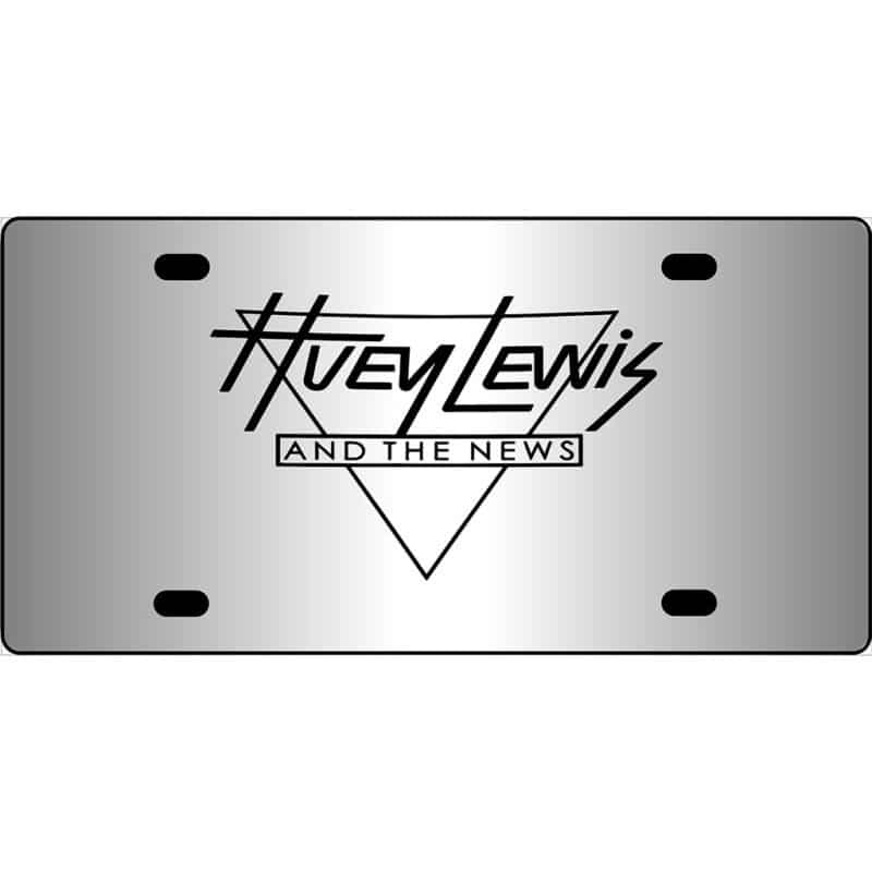 Huey Lewis and the News Mirror License Plate