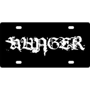 Hunger Band Logo License Plate