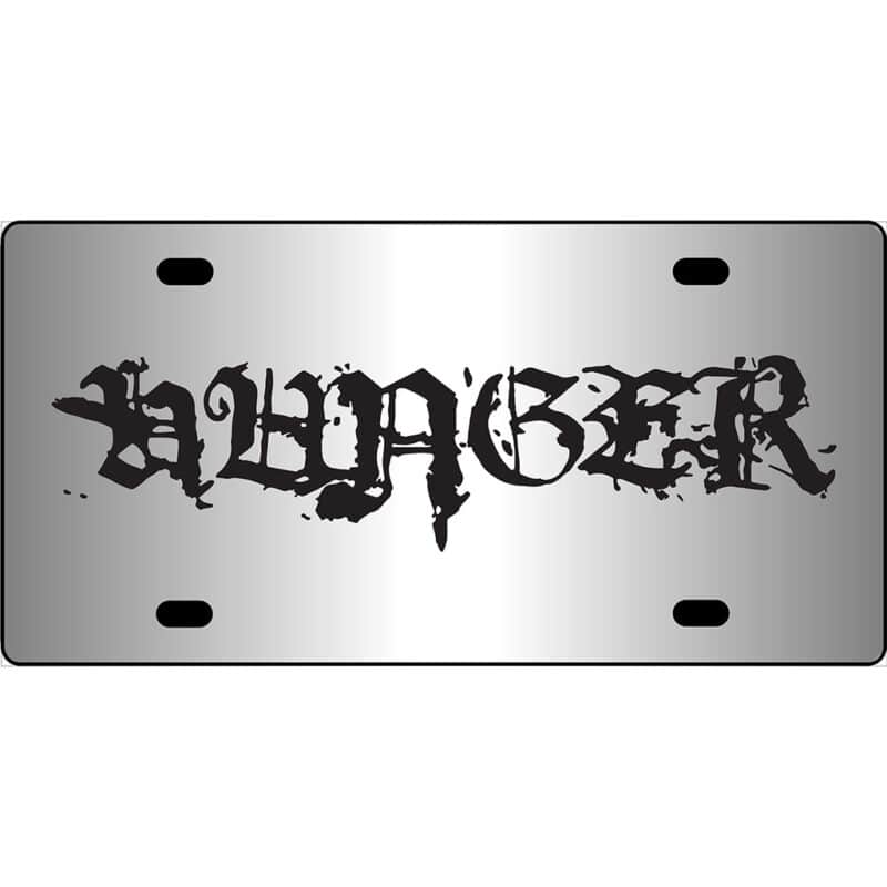 Hunger Band Logo Mirror License Plate