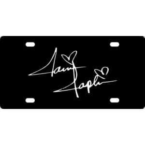 Janis Joplin Signature License Plate