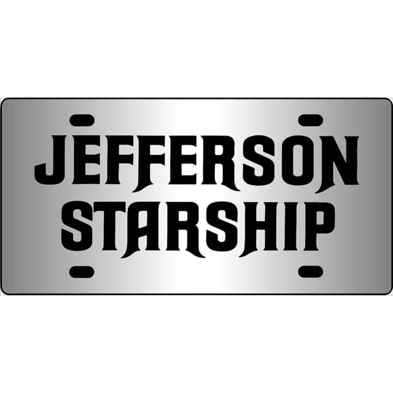 Jefferson Starship Mirror License Plate