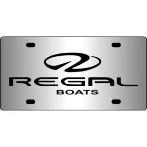 Regal Boats Mirror License Plate